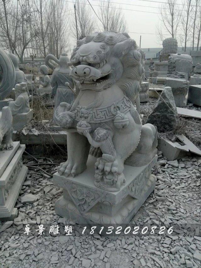 獅子石雕，仿古獅子石雕，門(mén)獅石雕 (4)