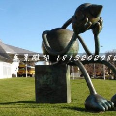外星人雕塑，鑄銅外星人雕塑