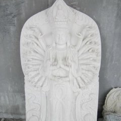 漢白玉千手觀音，觀音石雕
