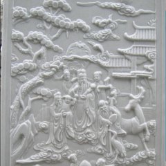 漢白玉石浮雕，人物石浮雕
