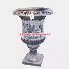 石花盆，青石花盆，仿古花盆