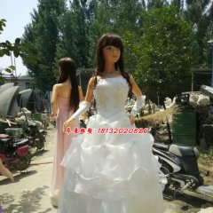 玻璃鋼美少女雕塑，卡通美少女玻璃鋼雕塑