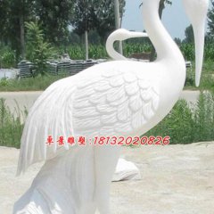 漢白玉仙鶴，石雕仙鶴