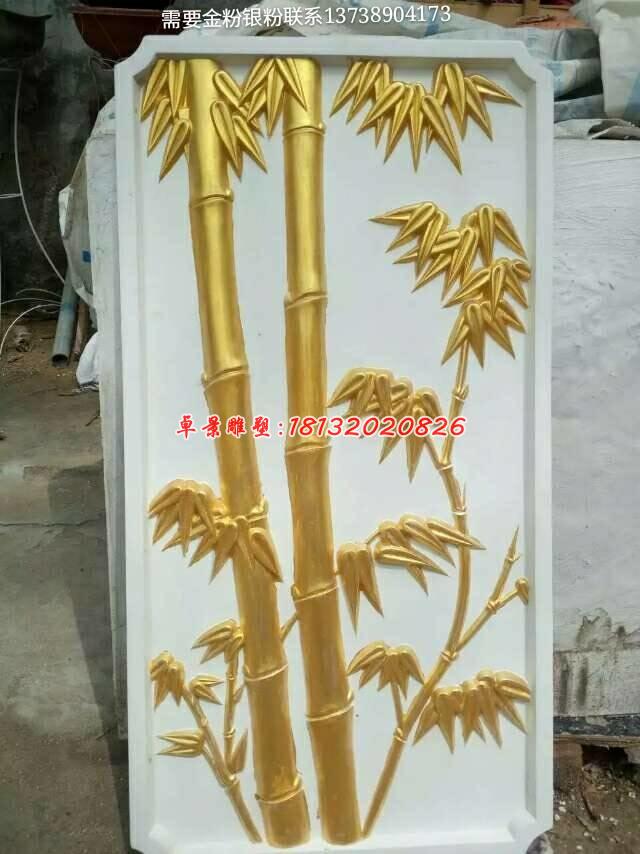 銅浮雕，梅蘭竹菊銅浮雕 (4)