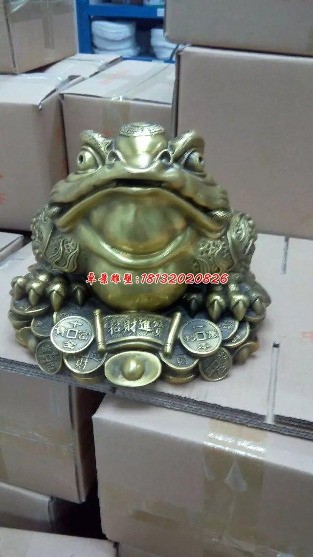 金蟾銅雕，三足金蟾，招財(cái)金蟾 (1)