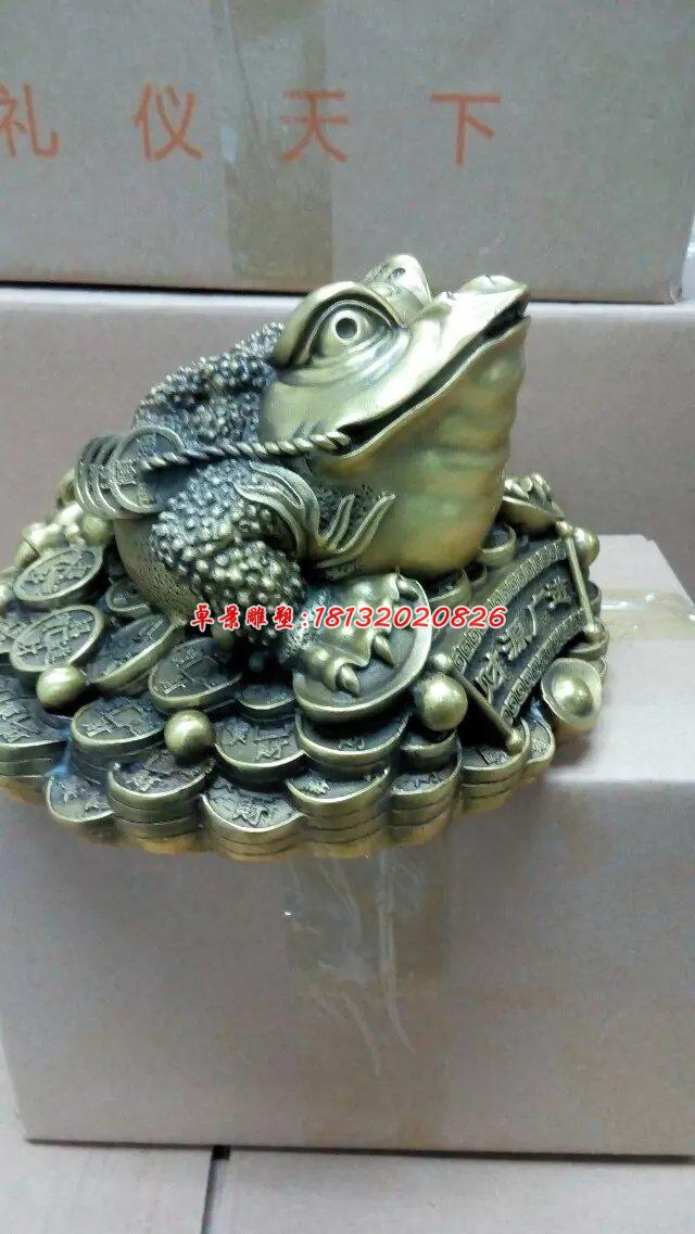 金蟾銅雕，三足金蟾，招財(cái)金蟾 (2)