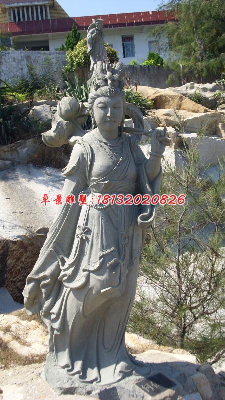何仙姑石雕，石雕八仙雕塑