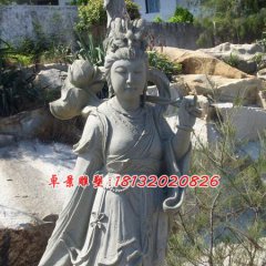 何仙姑石雕，石雕八仙雕塑