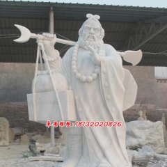 沙僧石雕，西游記人物石雕