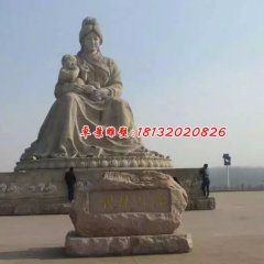 黃河母親石雕，廣場人物雕塑