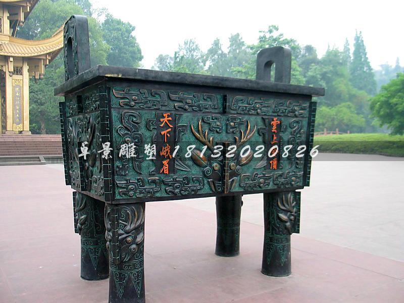 銅鼎，銅方鼎，寺廟銅鼎