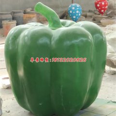 玻璃鋼辣椒雕塑，仿真蔬菜雕塑