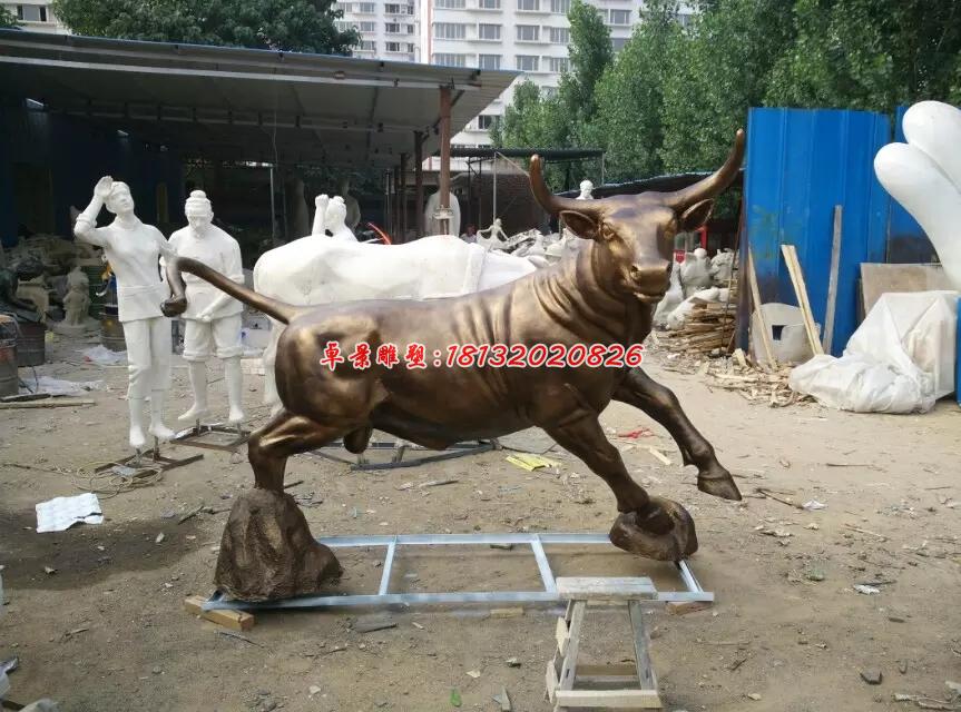 銅牛雕塑，鑄銅牛雕塑