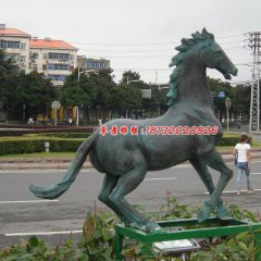 銅馬雕塑，駿馬銅雕，動(dòng)物銅雕