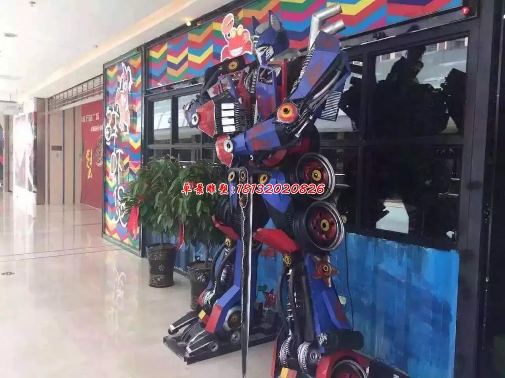 變形金剛雕塑，玻璃鋼仿真雕塑 (1)