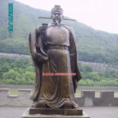 趙匡胤銅雕，古代皇帝銅雕