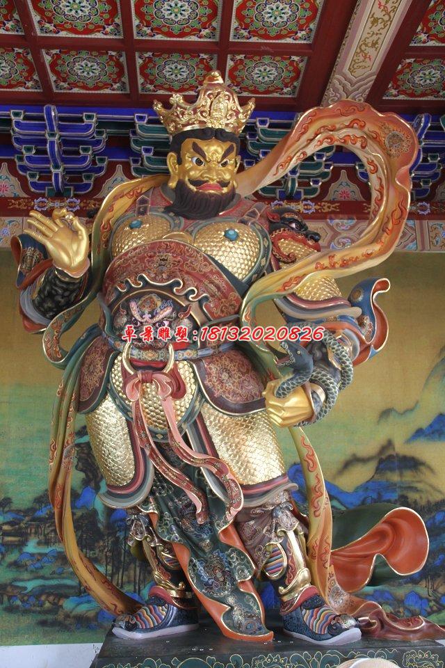 玻璃鋼四大天王雕，玻璃鋼彩繪神仙雕塑 (4)
