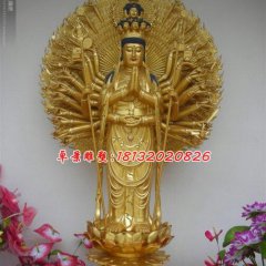觀音銅雕，千手觀音銅雕