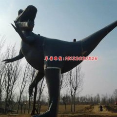 玻璃鋼恐龍雕塑，公園動(dòng)物雕塑