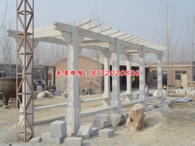 石雕長(zhǎng)廊，漢白玉走廊雕塑