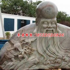 老壽星石雕，大理石南極仙翁雕塑
