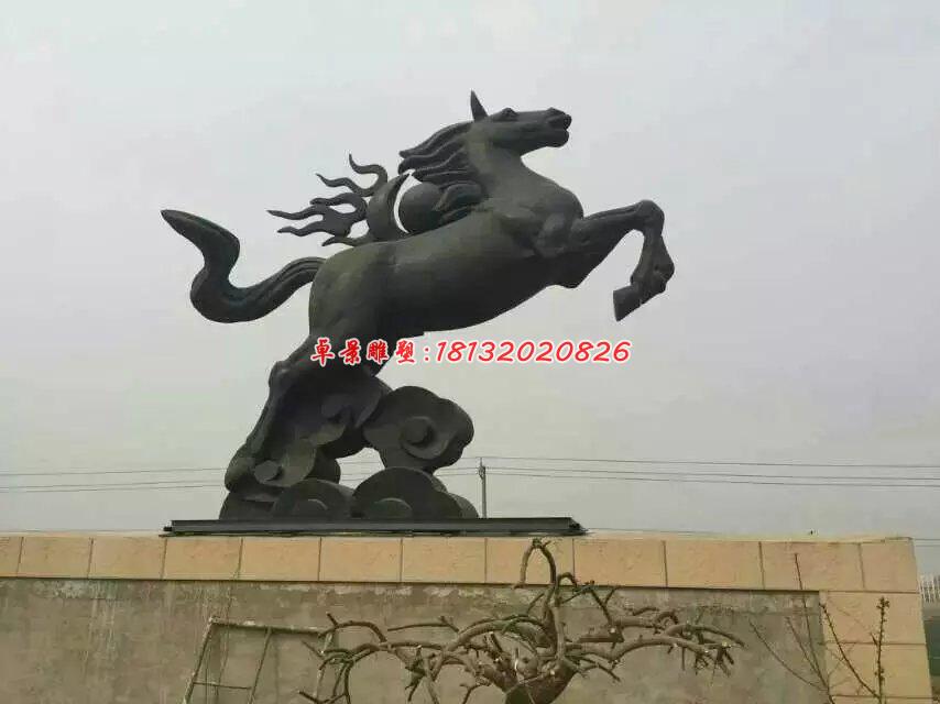 銅雕馬，馬踏祥云銅雕