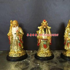 福祿壽三星銅雕，神仙銅雕