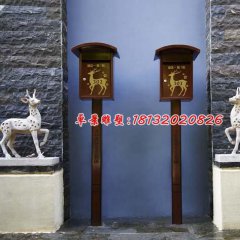 玻璃鋼小鹿，玻璃鋼動物雕塑