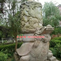 龍龜石雕，公園神獸石雕