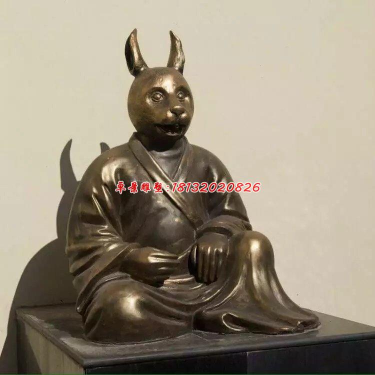 銅雕十二生肖，公園生肖銅雕 (2)