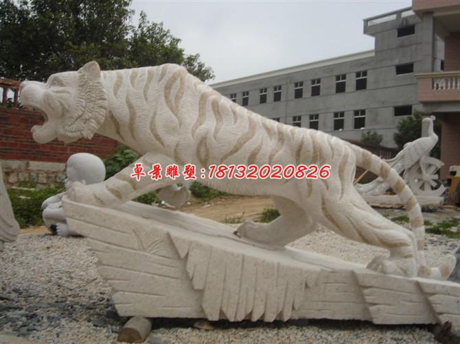 老虎石雕，虎嘯山林石雕 (5)