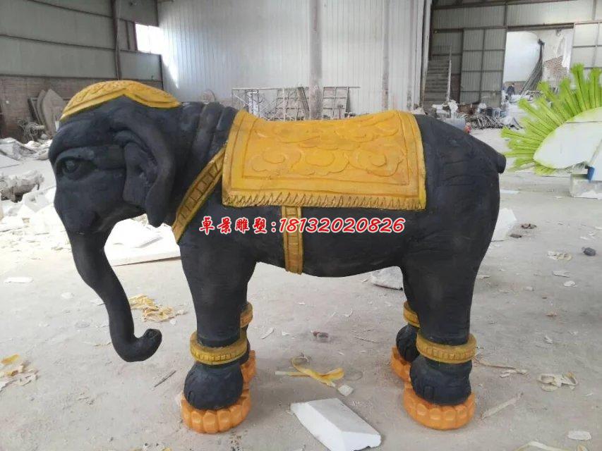 玻璃鋼大象雕塑，玻璃鋼動(dòng)物雕塑