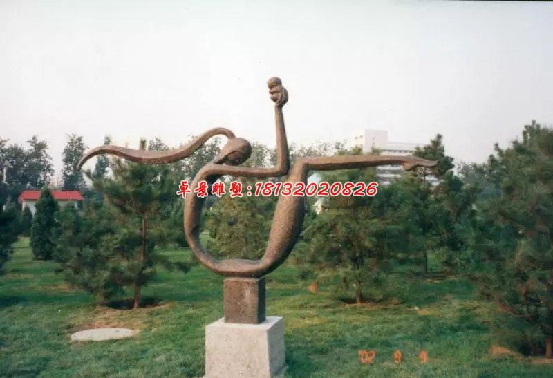 母子銅雕，公園景觀銅雕
