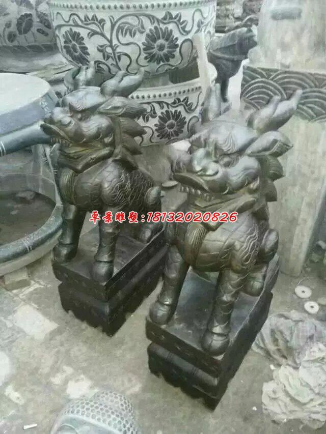 石雕麒麟，古代神獸石雕