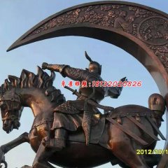 古代人物騎馬銅雕，廣場(chǎng)景觀銅雕