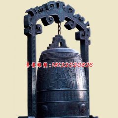 銅鐘雕塑，寺廟青銅鐘