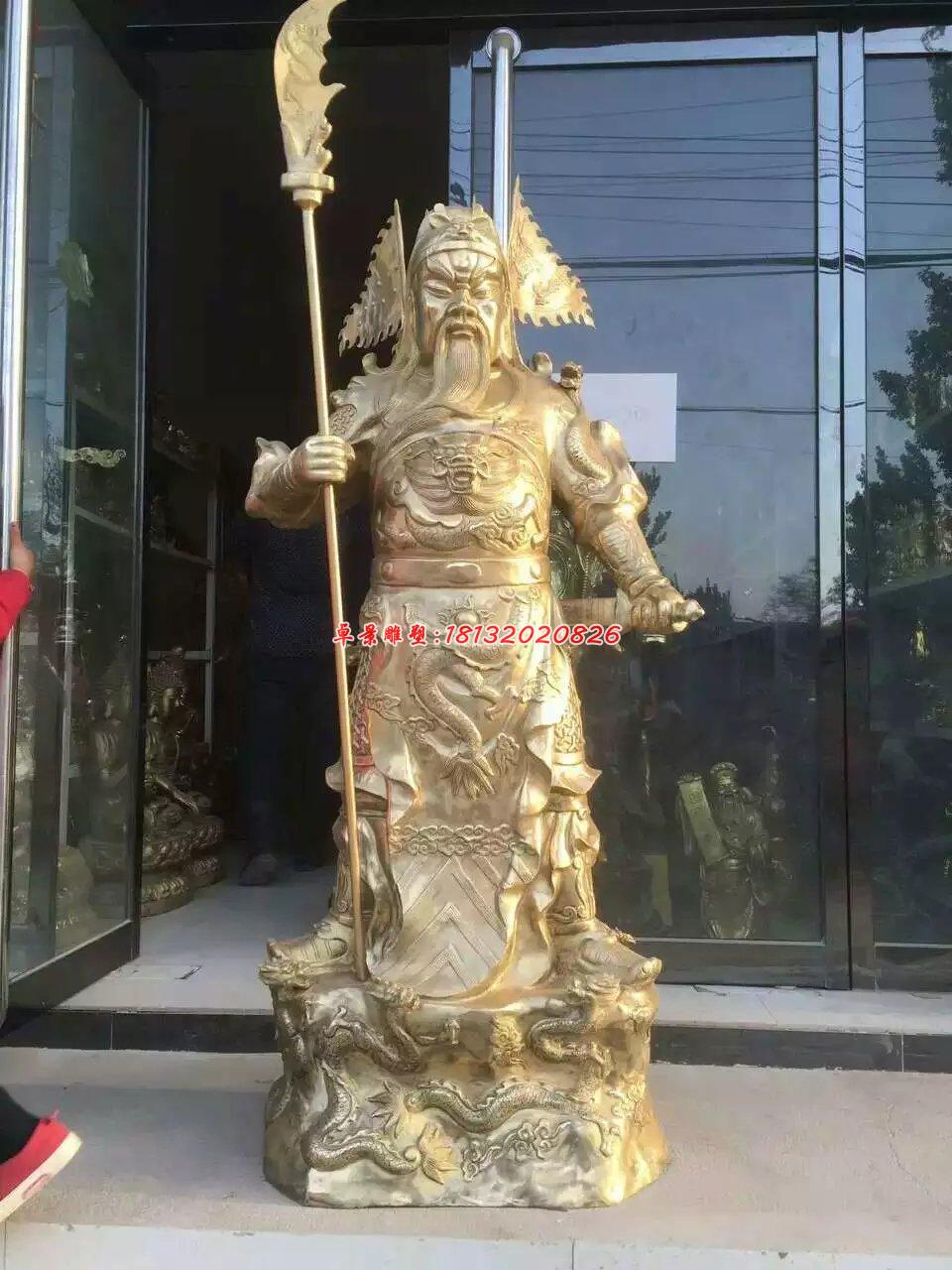 武財(cái)神銅雕，關(guān)二爺銅雕 (1)