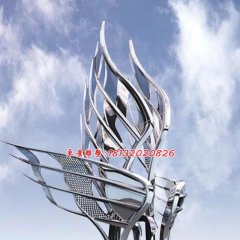 不銹鋼廣場(chǎng)雕塑，大型不銹鋼雕塑