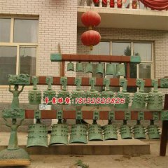 編鐘銅雕，仿古青銅編鐘雕塑