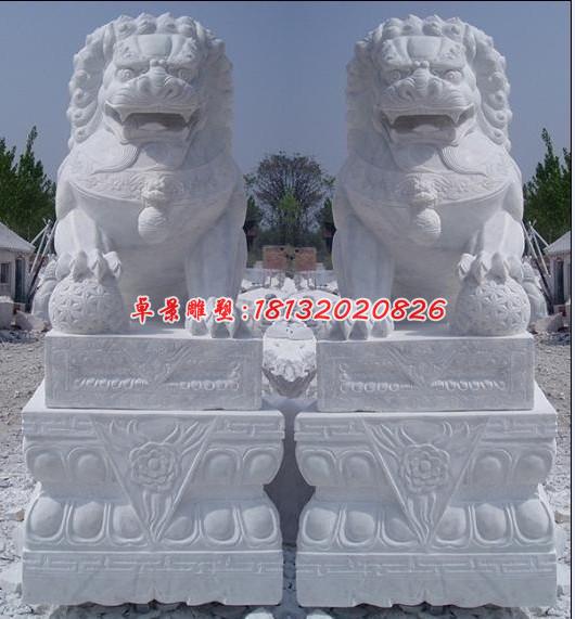 北京獅石雕，漢白玉北京獅雕塑