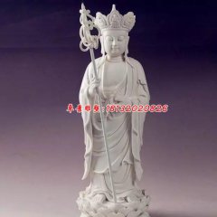 漢白玉佛像雕塑，地藏王菩薩石雕