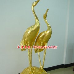 龜鶴延年銅雕，黃銅動物雕塑