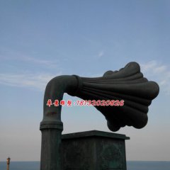 留聲機(jī)銅雕，廣場(chǎng)大型景觀銅雕