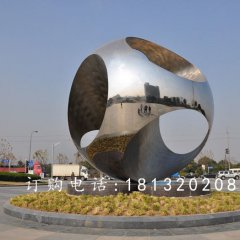 不銹鋼球雕塑，廣場(chǎng)球不銹鋼雕塑