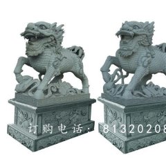 麒麟石雕，青石麒麟石雕