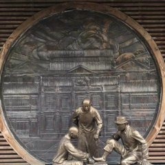 修腳銅雕，廣場景觀銅雕，小品銅雕