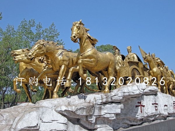 銅馬雕塑，鑄造銅馬，馬雕塑