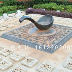 指南針銅雕，廣場指南針雕塑
