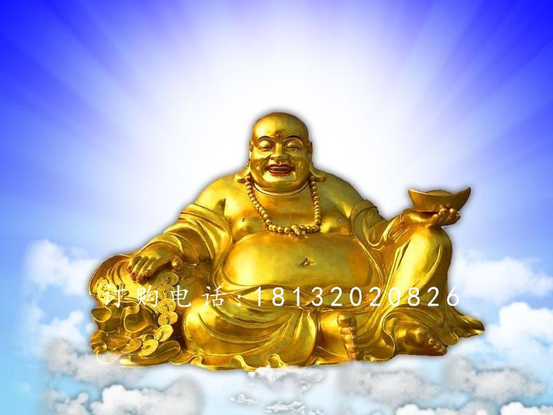 彌勒佛銅雕，鑄銅彌勒佛雕塑 (3)