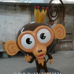 大嘴猴卡通雕塑，卡通大嘴猴雕塑